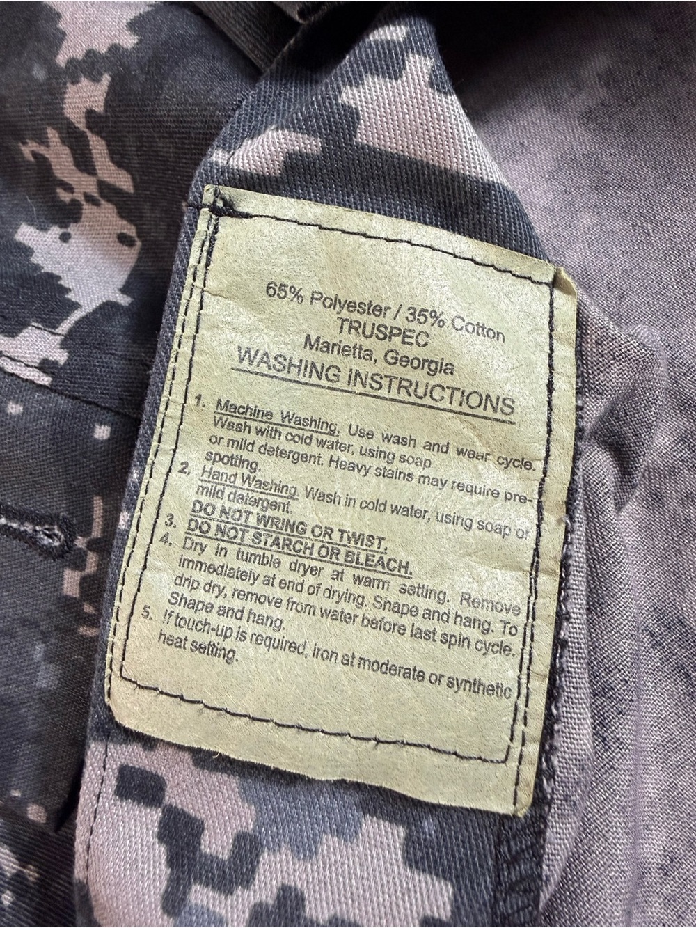 Tru-Spec Digital Camo Tactical Combat Shirt Jacket XL Military BDU ACU - Picture 8 of 12